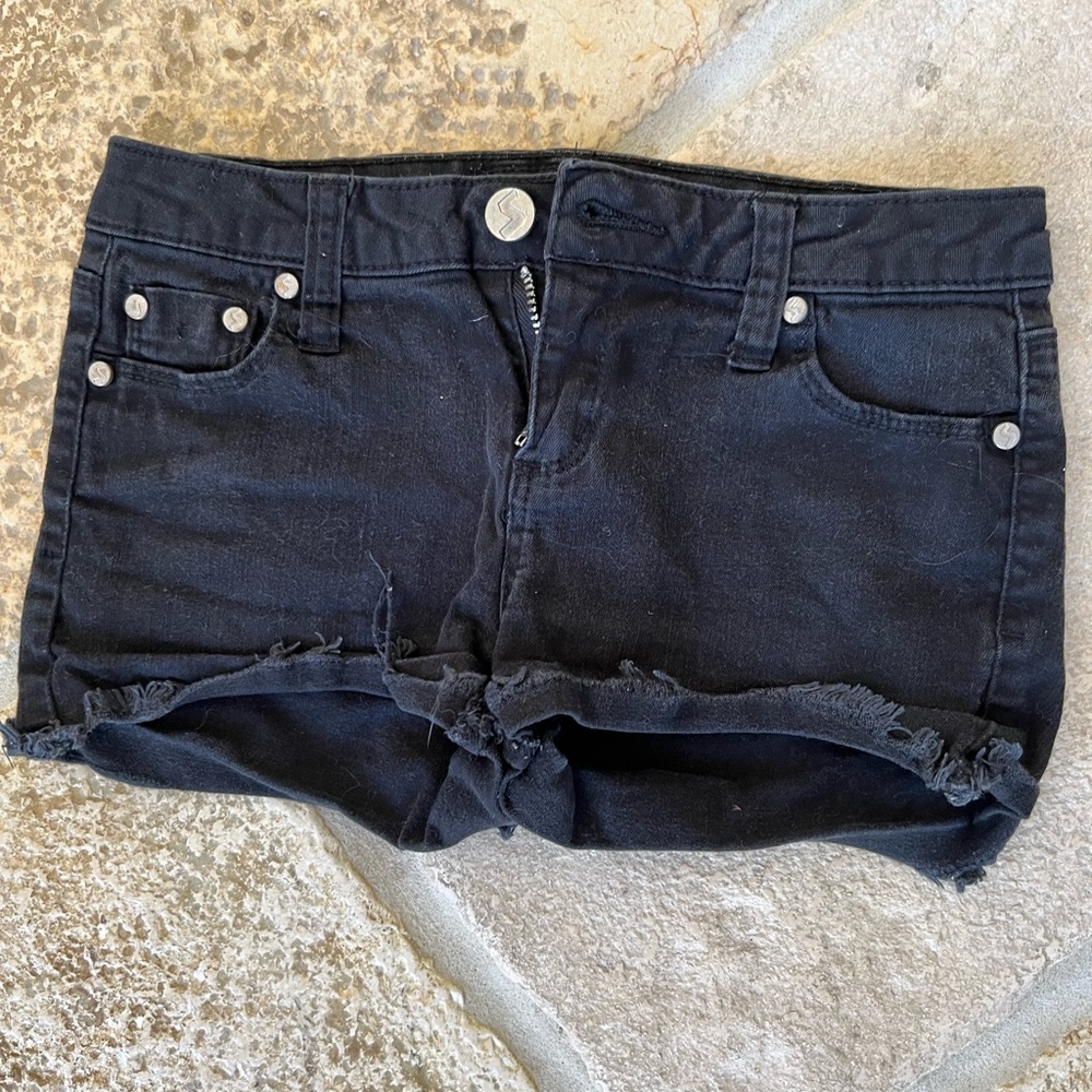 Jean denim shorts black